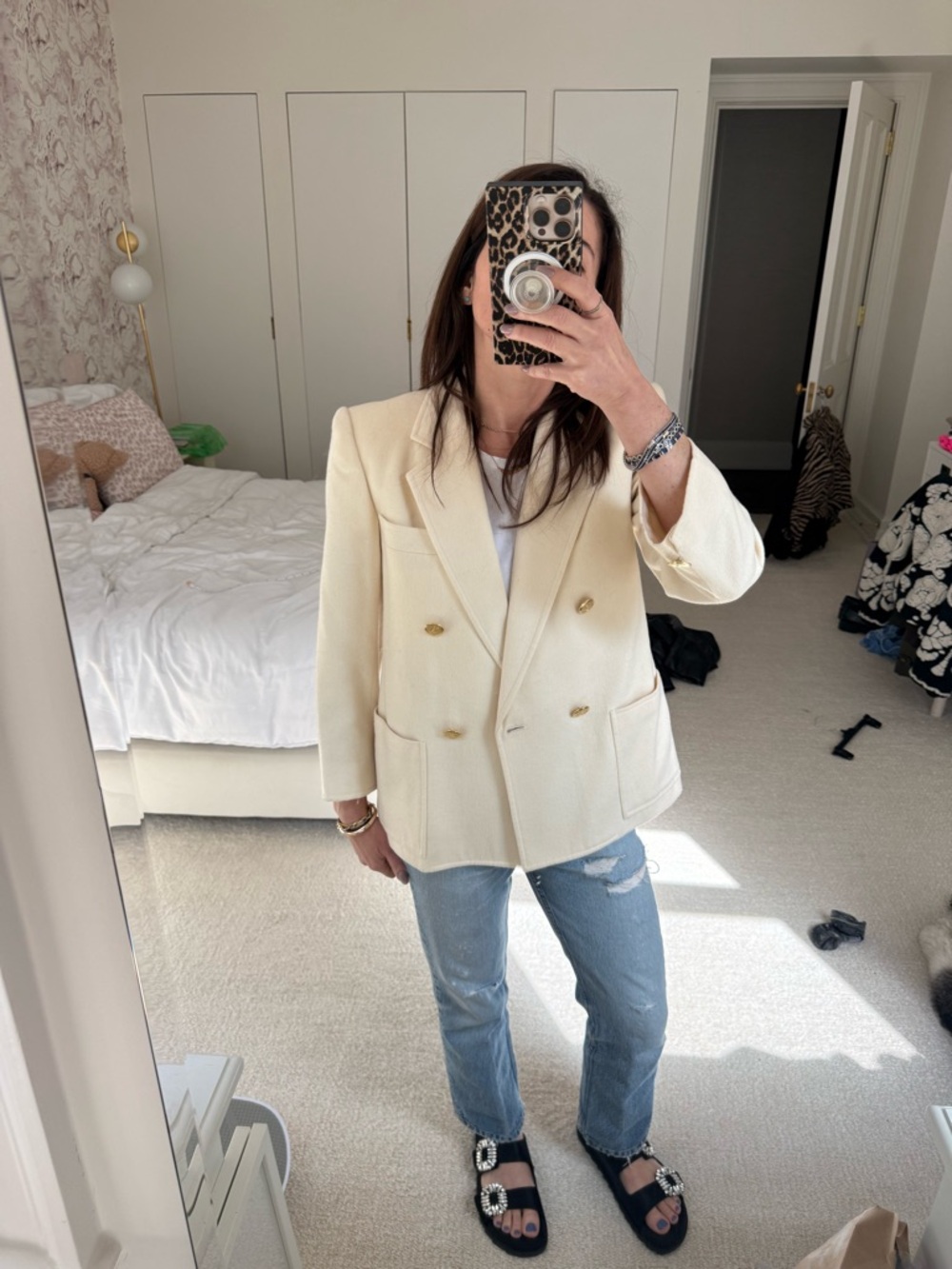 Vintage YSL  Double-Breasted Blazer - Picture 2 of 6